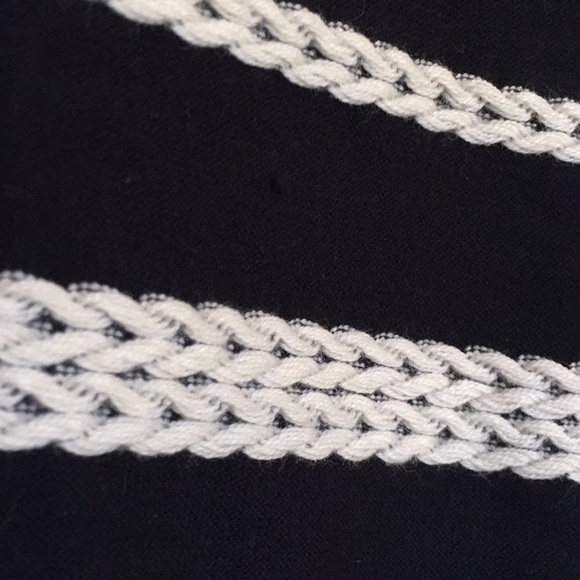 Max Studio black sleeveless textured striped dress - Picture 3 of 7